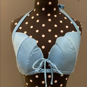 Blue Mermaid Bikini Top